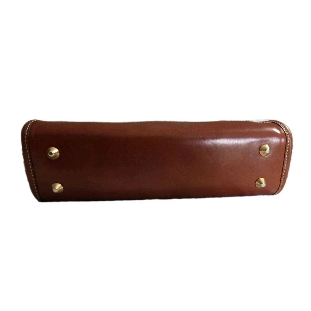 Hunt Club Vintage Leather Shoulder Crossbody Bag Purse Black and Brown